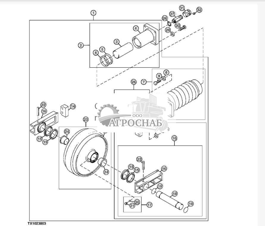 Натяжное колесо — Berco 